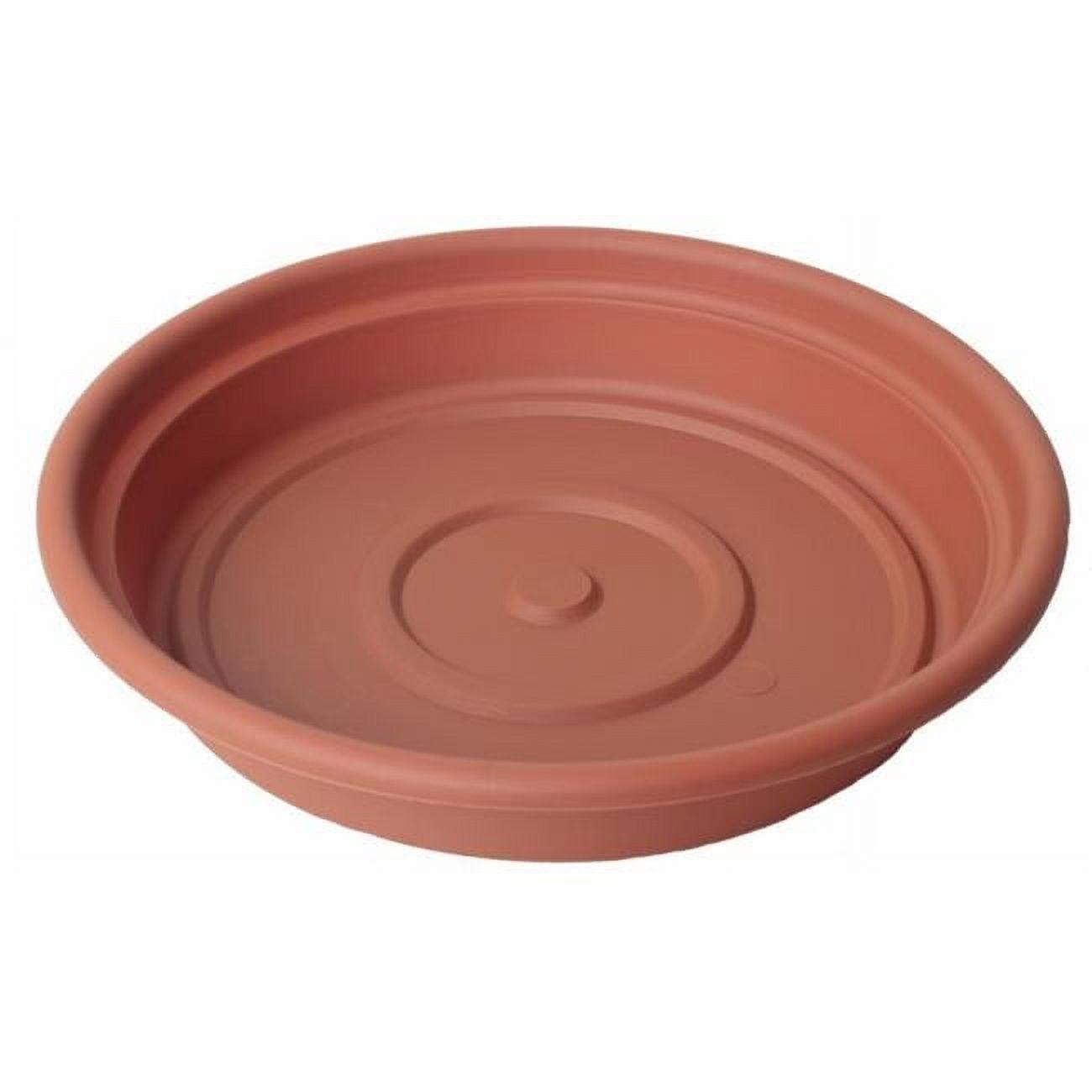 Bloem Dura Cotta Indoor/Outdoor Round Plastic Planter Saucer, Terracotta, 6in