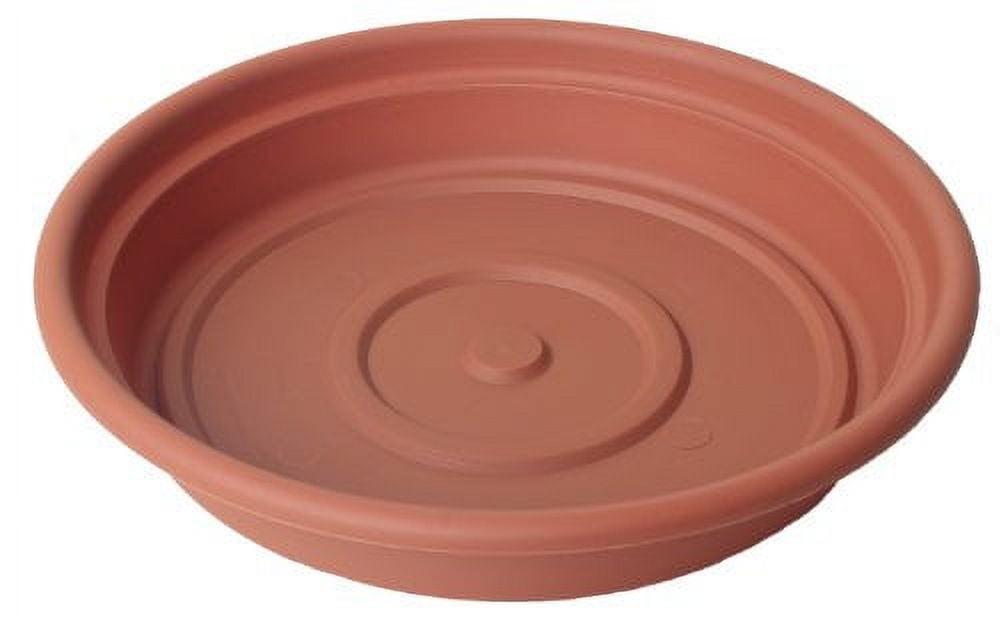 Bloem Dura Cotta Indoor/Outdoor Round Plastic Planter Saucer, Terracotta, 6in
