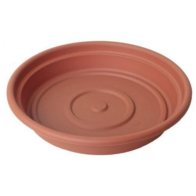 Bloem Dura Cotta Indoor/Outdoor Round Plastic Planter Saucer, Terracotta, 6in