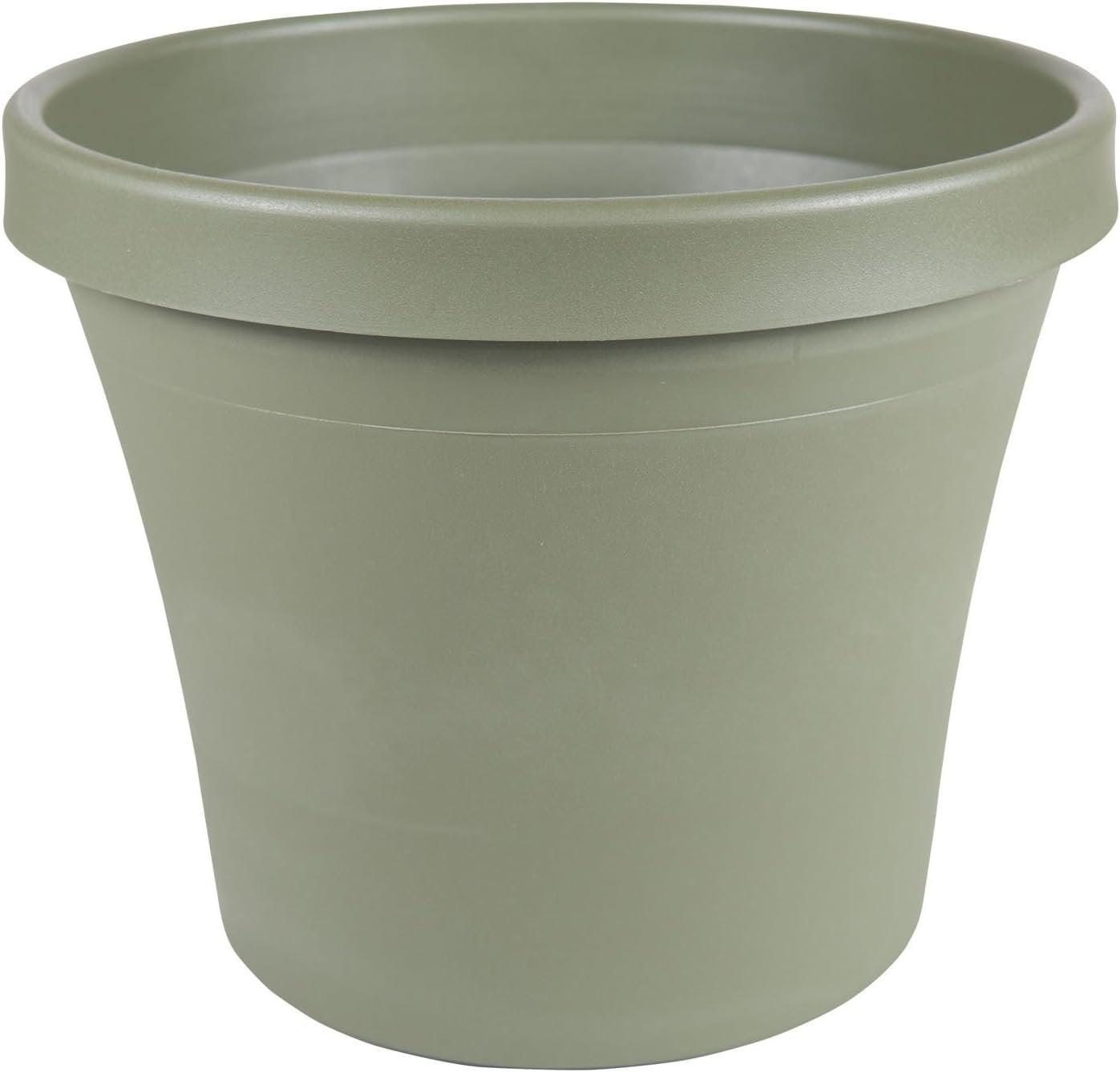 Living Green Tapered Resin 12" Indoor/Outdoor Planter