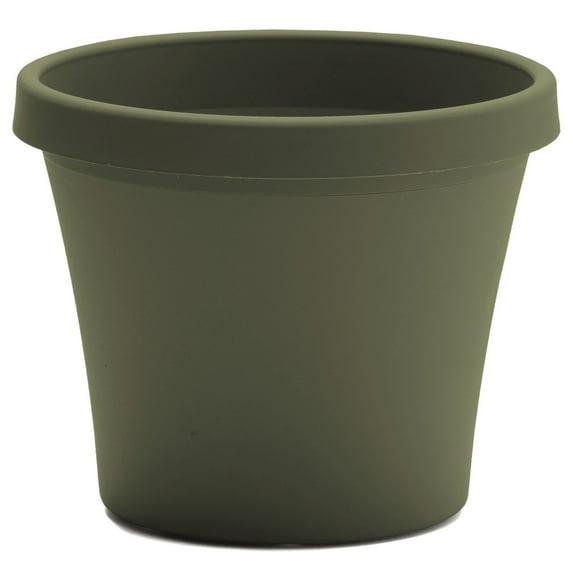 Bloem Terra Pot Round Planter: 24" - Living Green, (Saucer Not Included) Durable Resin Pot, for Indoor and Outdoor Use, 16 Gallon Capacity