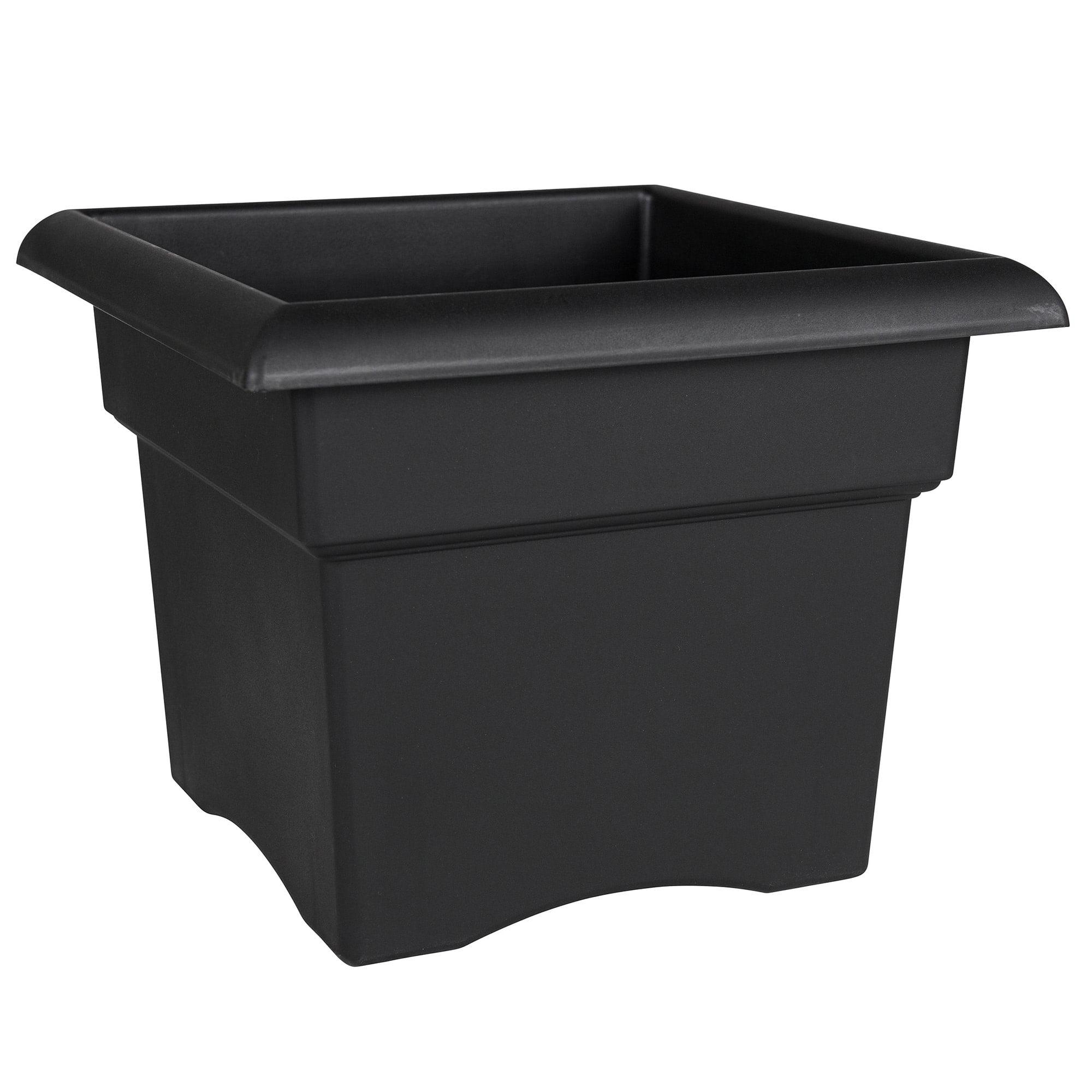 Bloem Veranda Deck Box Planter Square 18" Black