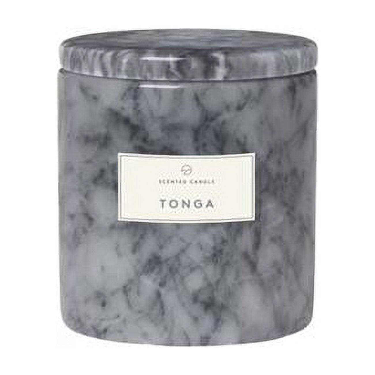 Lavender & Gray Soy Scented Jar Candle with Marble Lid