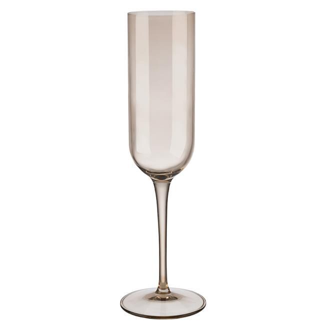 FUUM 7 oz. Crystal Flute Glassware Set (Set of 4)