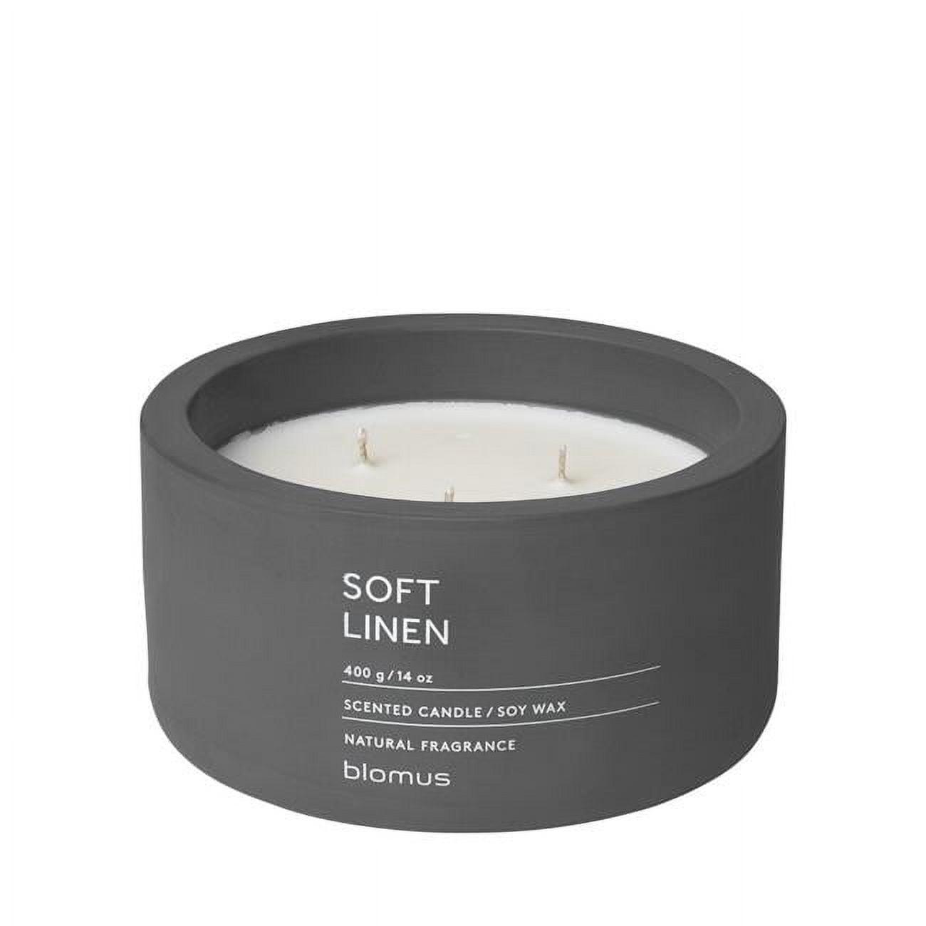 Soft Linen Scented Jar Candle