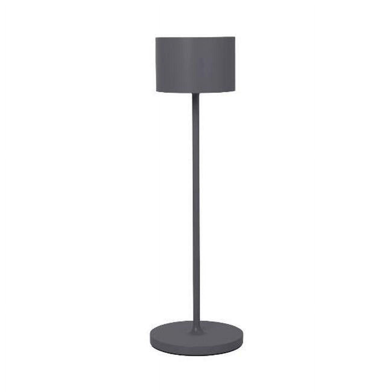 Farol Warm Grey Aluminum Portable LED Lamp with Touch Dimming