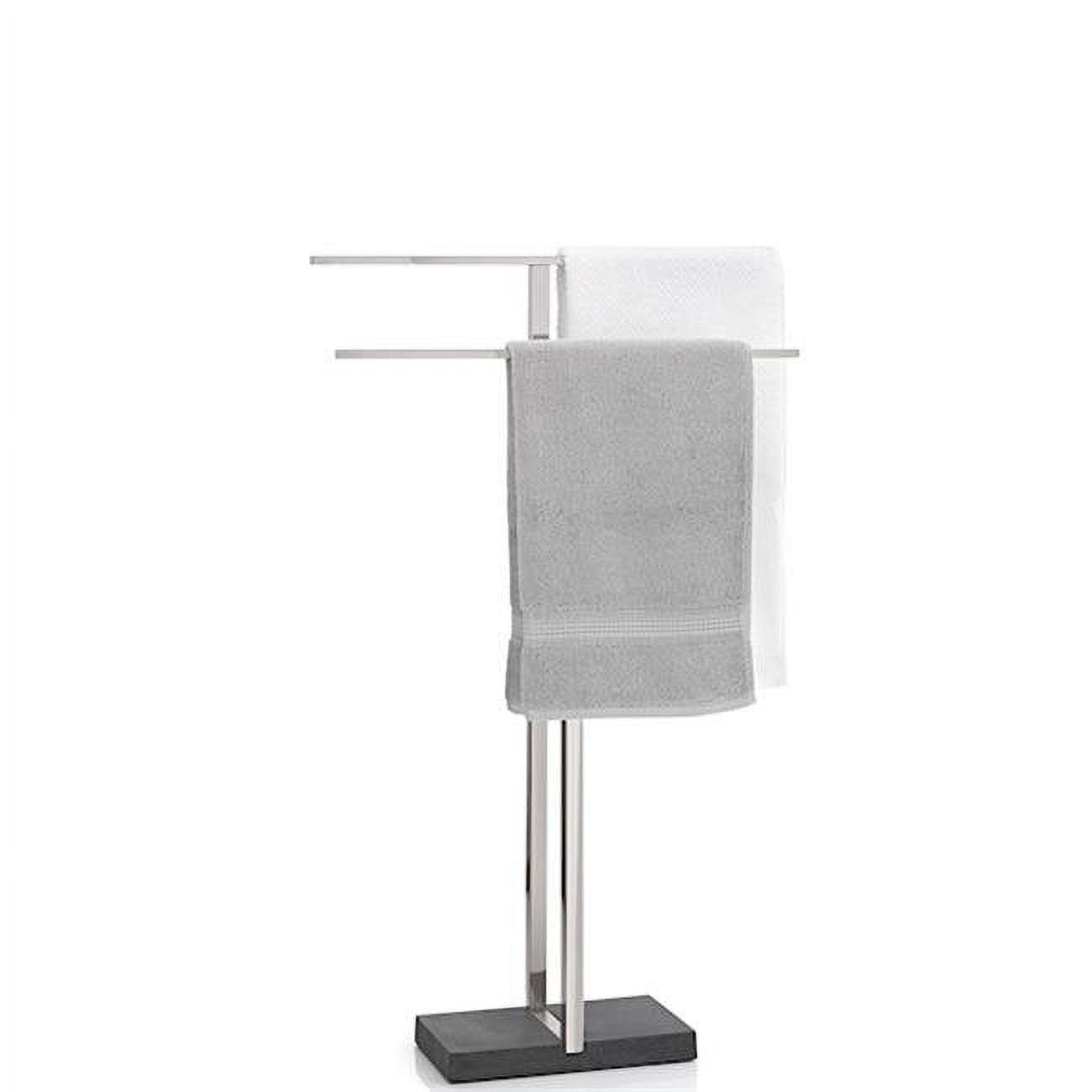 Menoto Freestanding Stainless Steel Towel Stand with Dual Rails