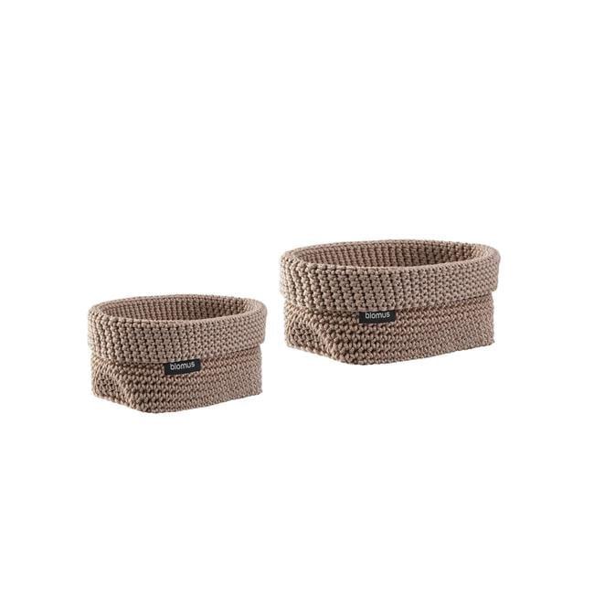 TELA 2 Piece Fabric Basket Set