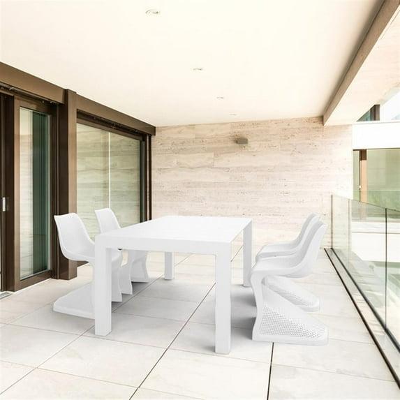 Farrah 86'' Rectangular 4 - Person Outdoor Dining Set