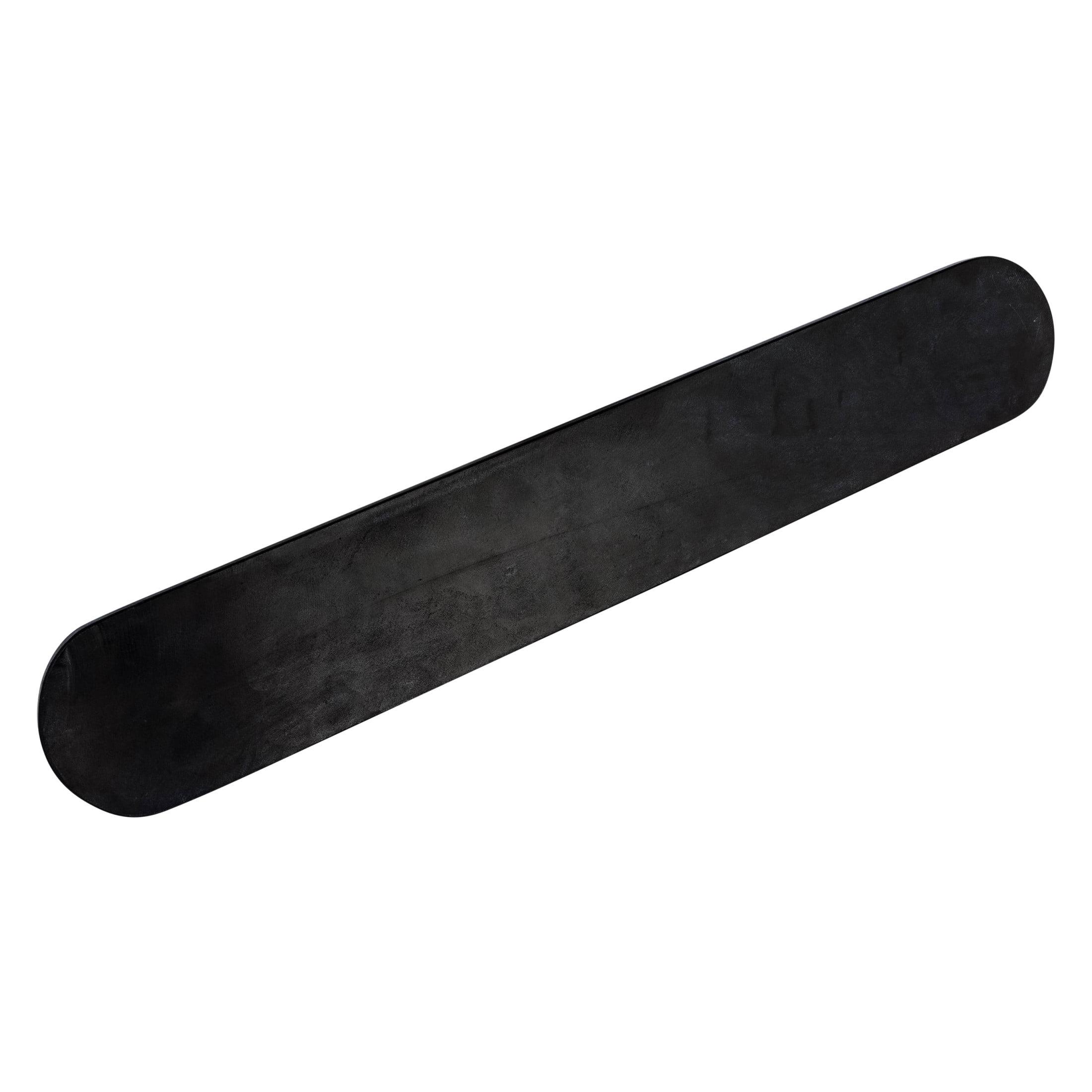 Black Marble Oval Serving Board, 24-inch