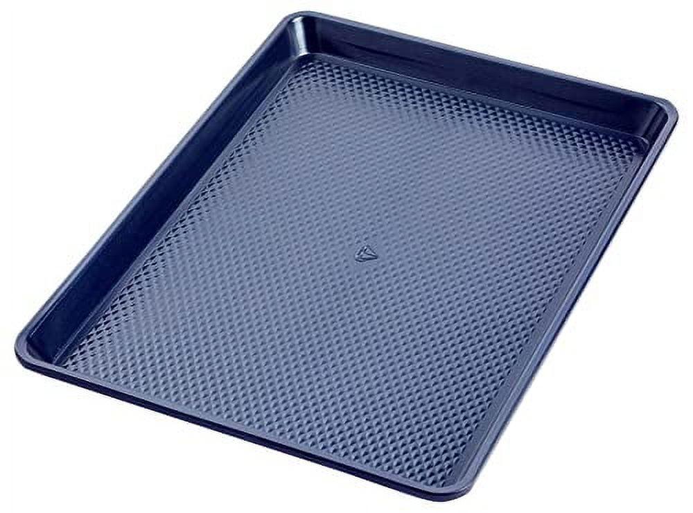 Blue Diamond Bakeware Diamond Infused Ceramic Nonstick, 13" x 9" Quarter Cookie Sheet Baking Pan, Dishwasher and Freezer Safe, PFAS-Free, Blue
