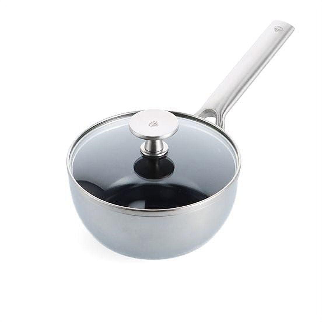 Stainless Steel Nonstick Saute Pan with Glass Lid, 3.75 qt