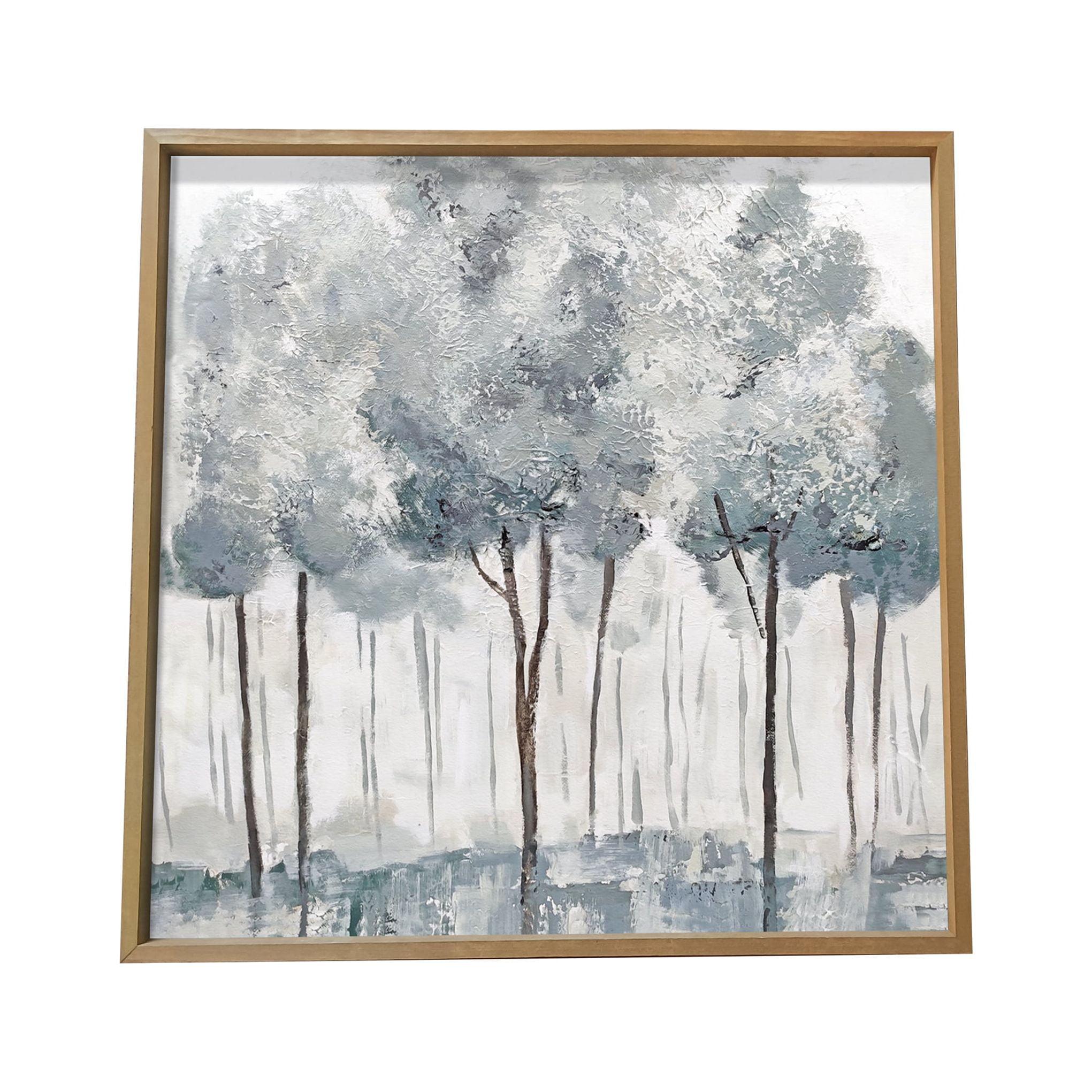 29" x 29" Blue Forest Wood Frame Wall Canvas - Gallery 57