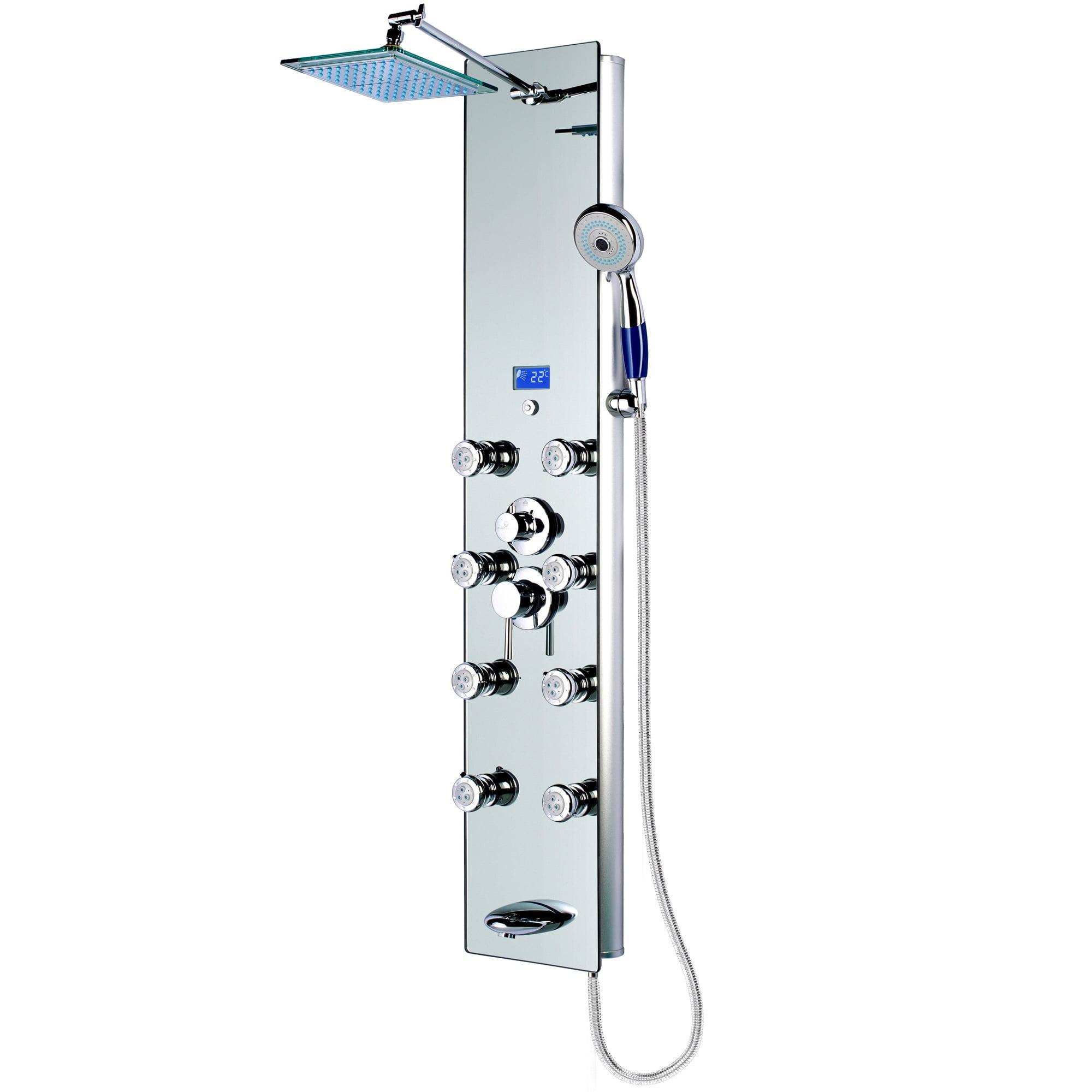 Blue Ocean 52 inch Aluminum Shower Panel With Shower Head