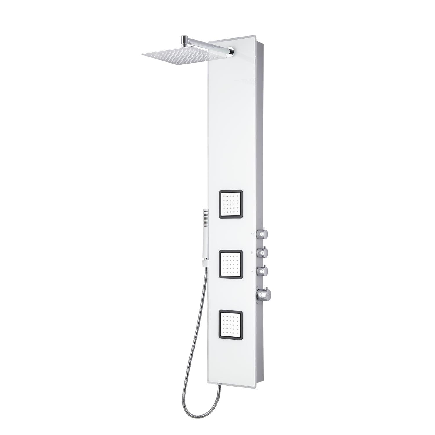 59'' Aluminum Alloy Shower Panel with Adjustable Shower Head