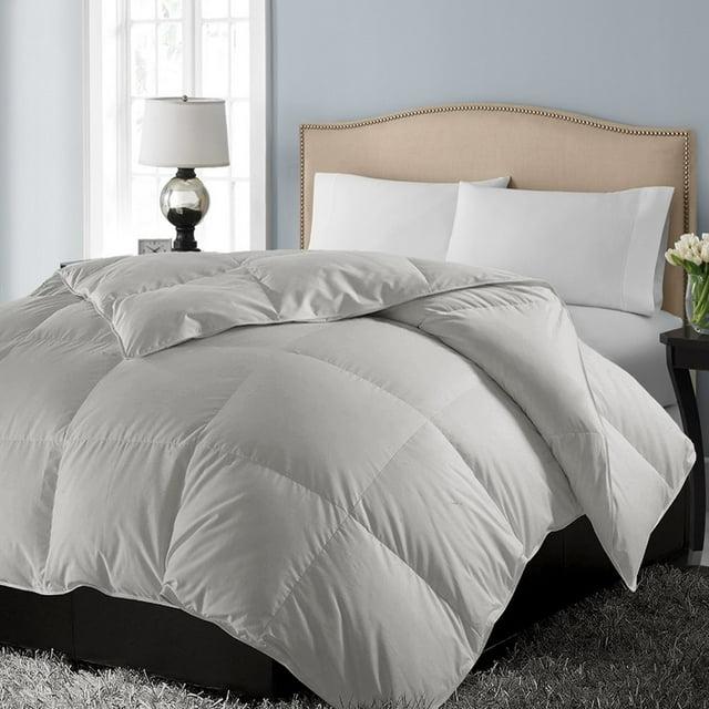 Blue Ridge Home Fashions 1000 TC Pima Cotton Cover Down Alternative Comforter - Twin 68X88", Grey