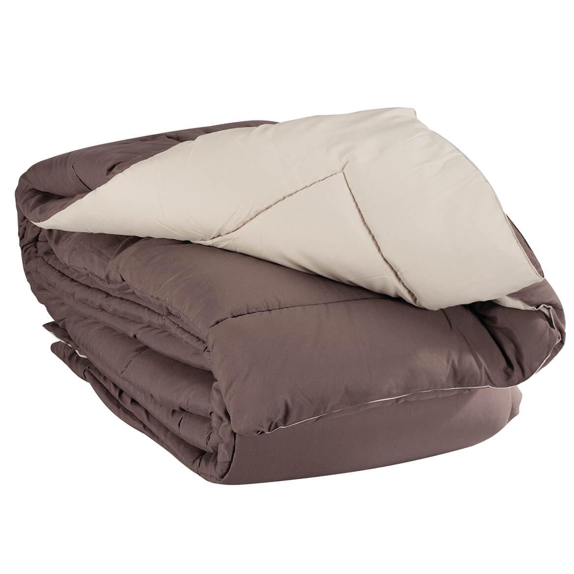 Blue Ridge Home Fashions Micro Fiber Down Alternative Comforter - Twin 68x88" Chocolate to Khaki