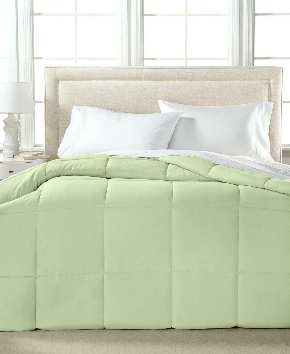 Blue Ridge Home Fashions Two-Tone Reversible Hypoallergenic Down Alternative All Season Comforter - TWIN - Sage Green