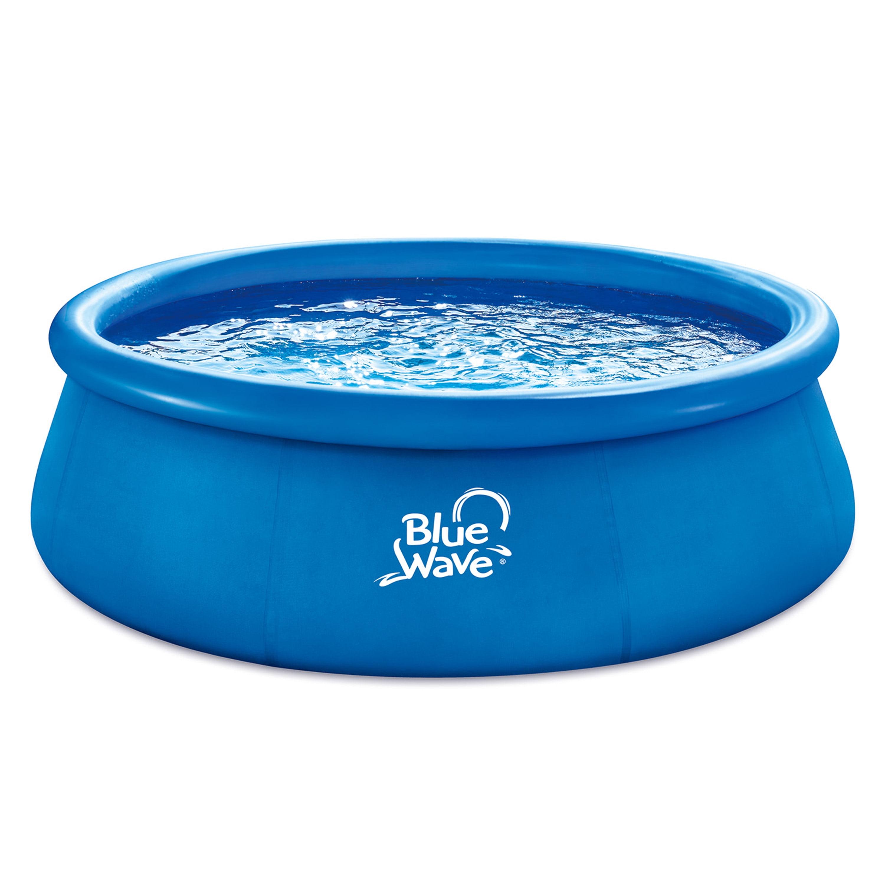 Blue Wave 13ft Round 33in Deep Speed Set Family Pool with Cover