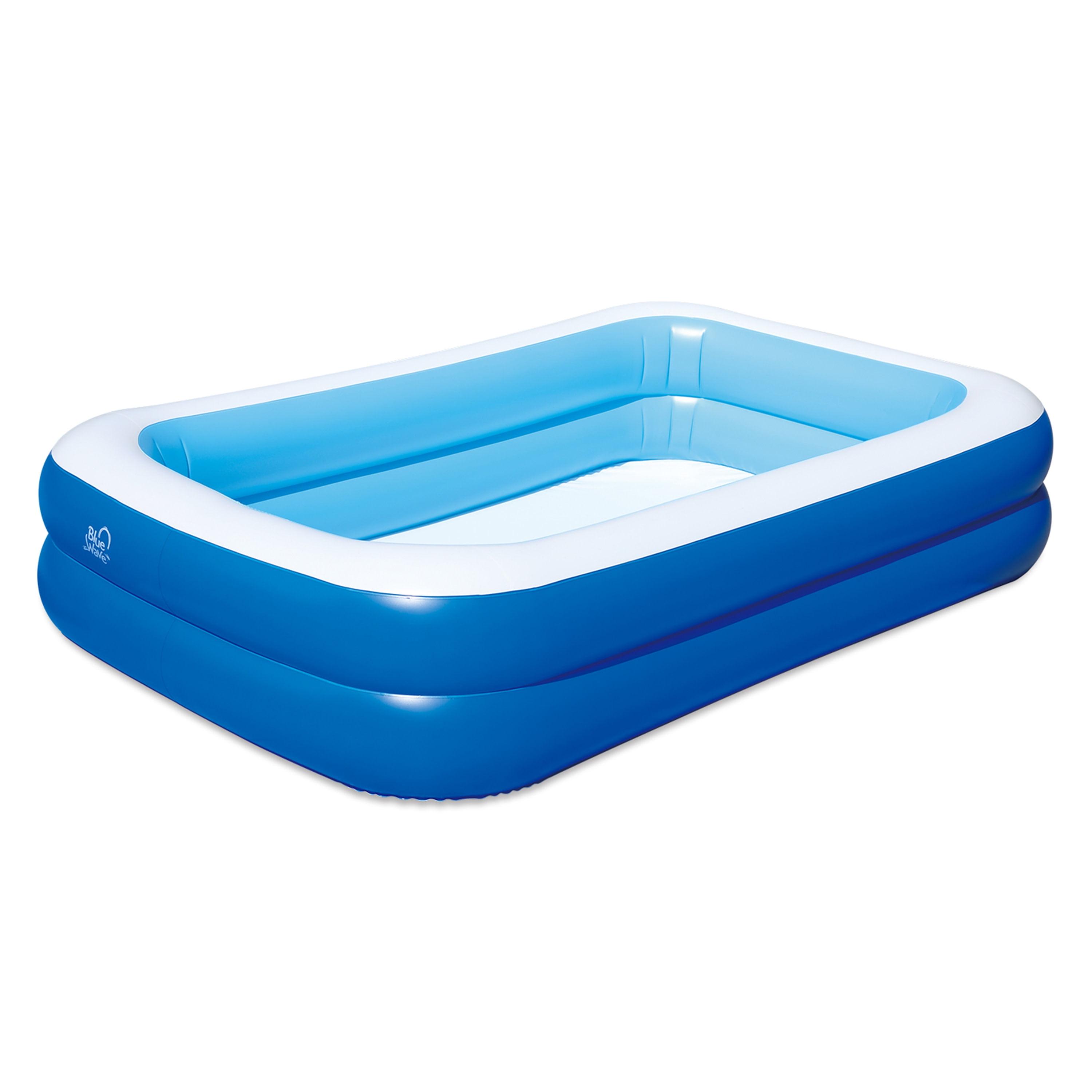 Blue Wave Products Inflatable 103-in x 69-in x 22-in Deep Rectangular Family Pool with Cover