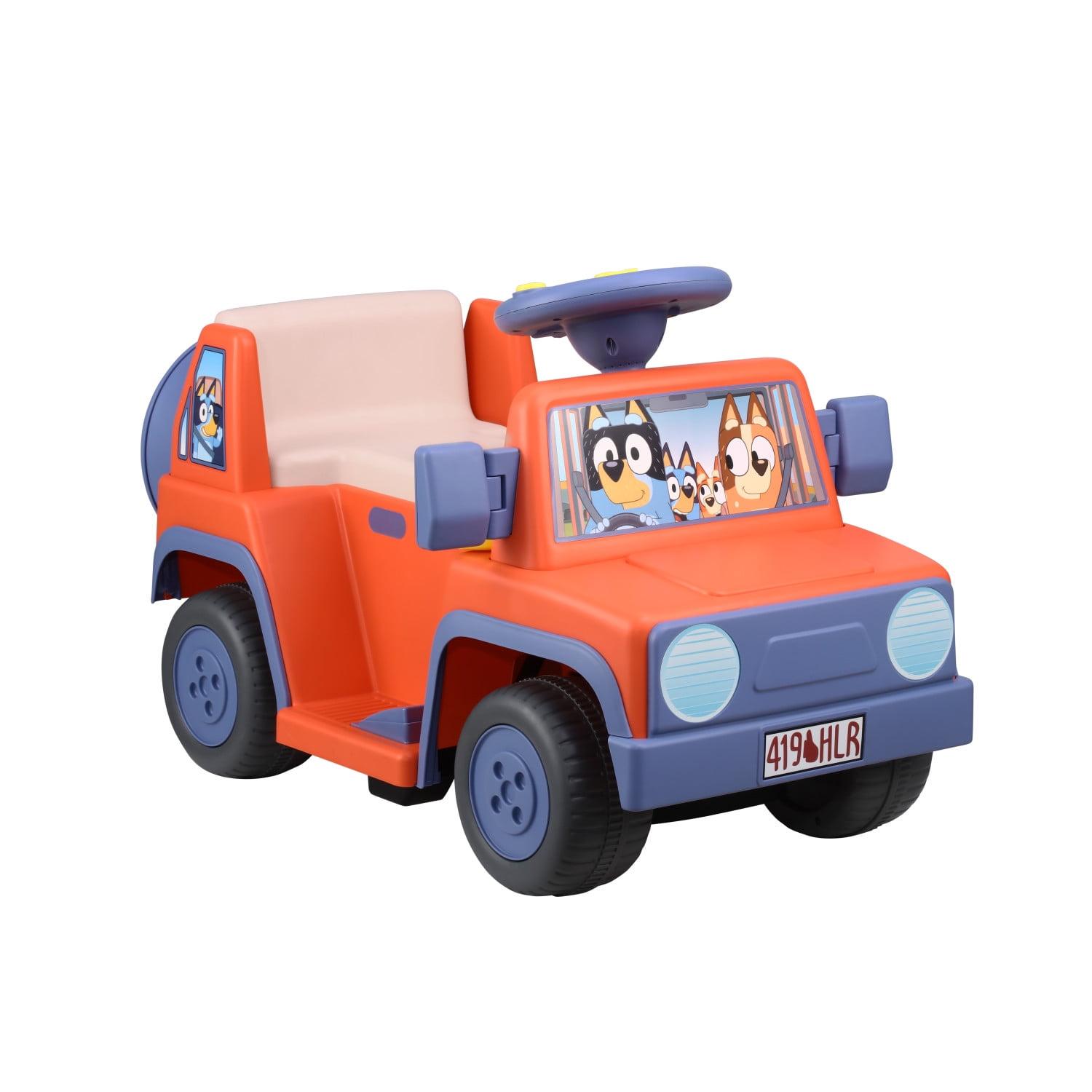 Orange and Blue 6-Volt Ride-On SUV for Toddlers