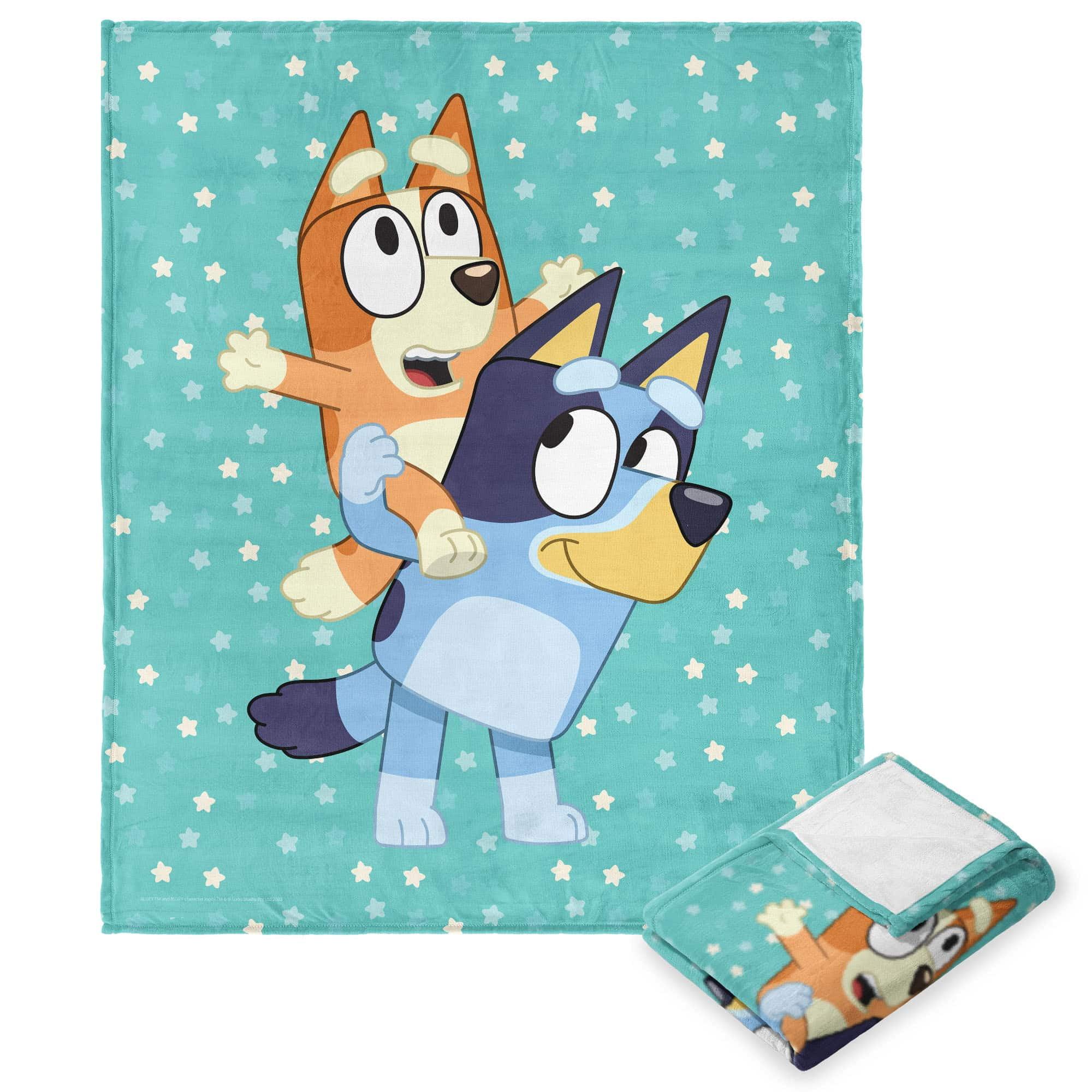 Northwest Bluey Big Play Silk Touch Throw Blanket, Ultra-Soft Character Throw, Cozy Plush TV Blanket, 50x60 Inches