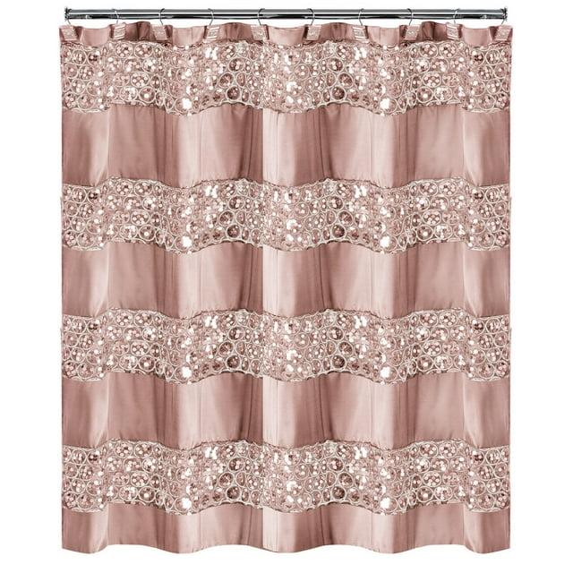 Popular Bath Blush Sinatra Bath Decor Accessories, Premium, Durable, Acrylic Resin, Eco-Friendly Shower Curtain (70" W x 72" L)