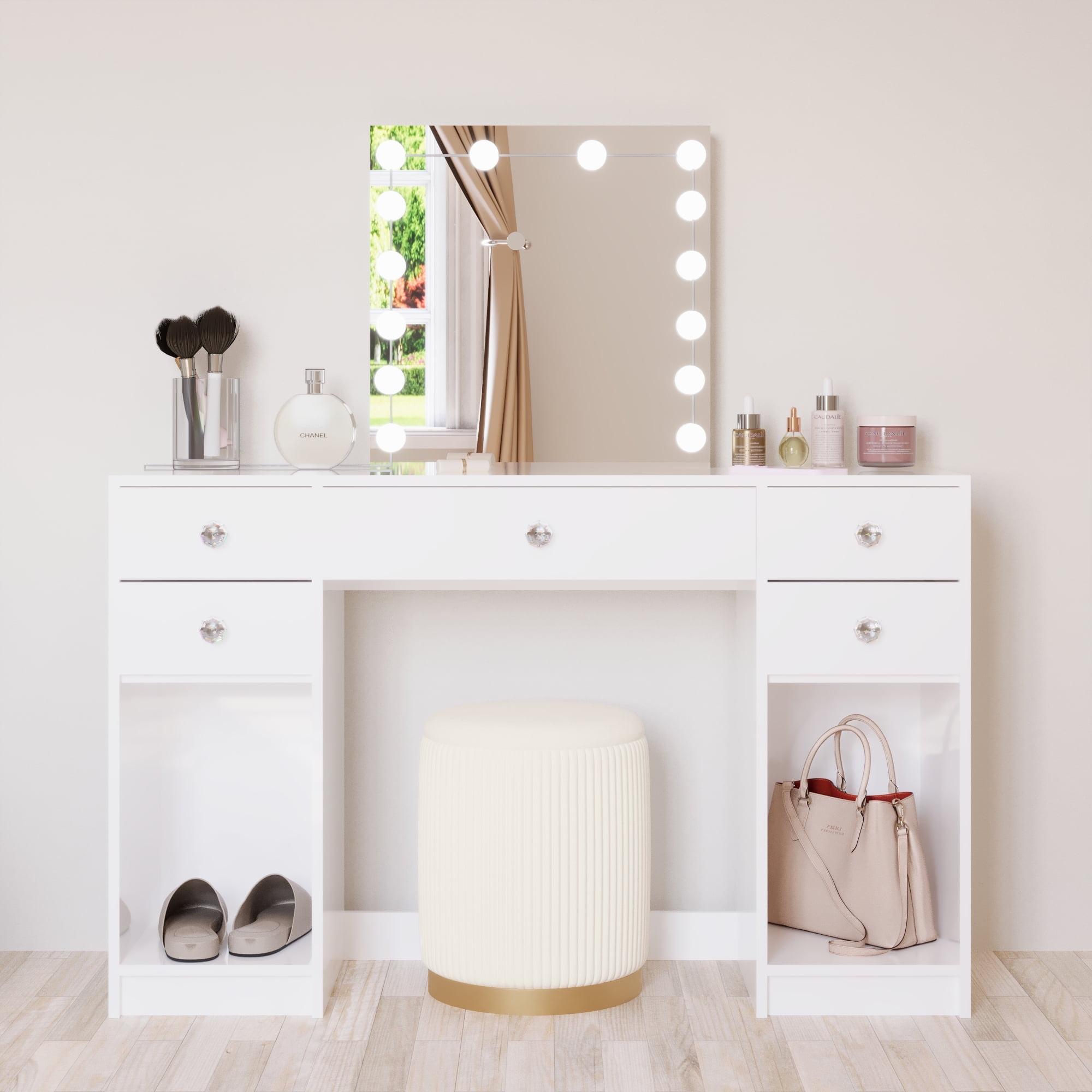 Boahaus LLC Boahaus Christina Large Modern Makeup Vanity Table