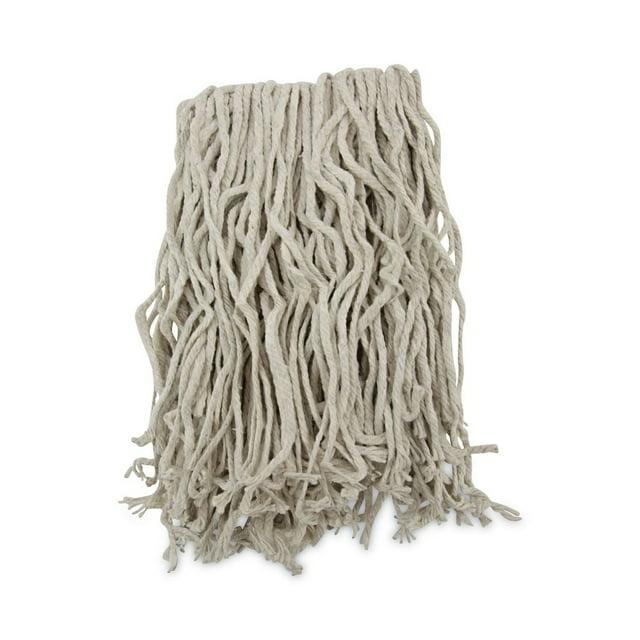 Boardwalk BWKCM02016S 4-Ply #16 Band Cotton Cut-End Mop Head - White (12/Carton)
