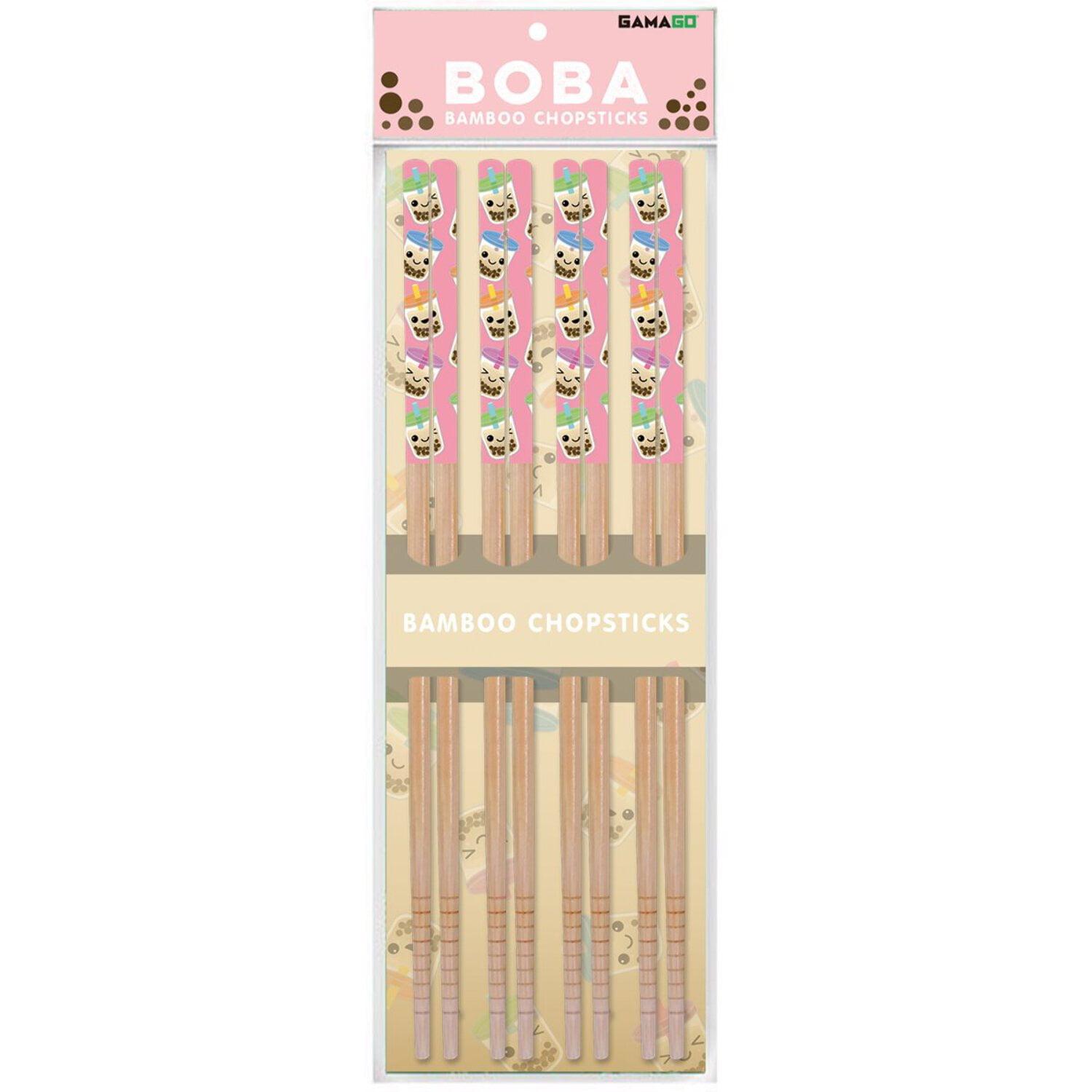 GAMAGO BobaCast Bamboo Chopsticks | Set of 4