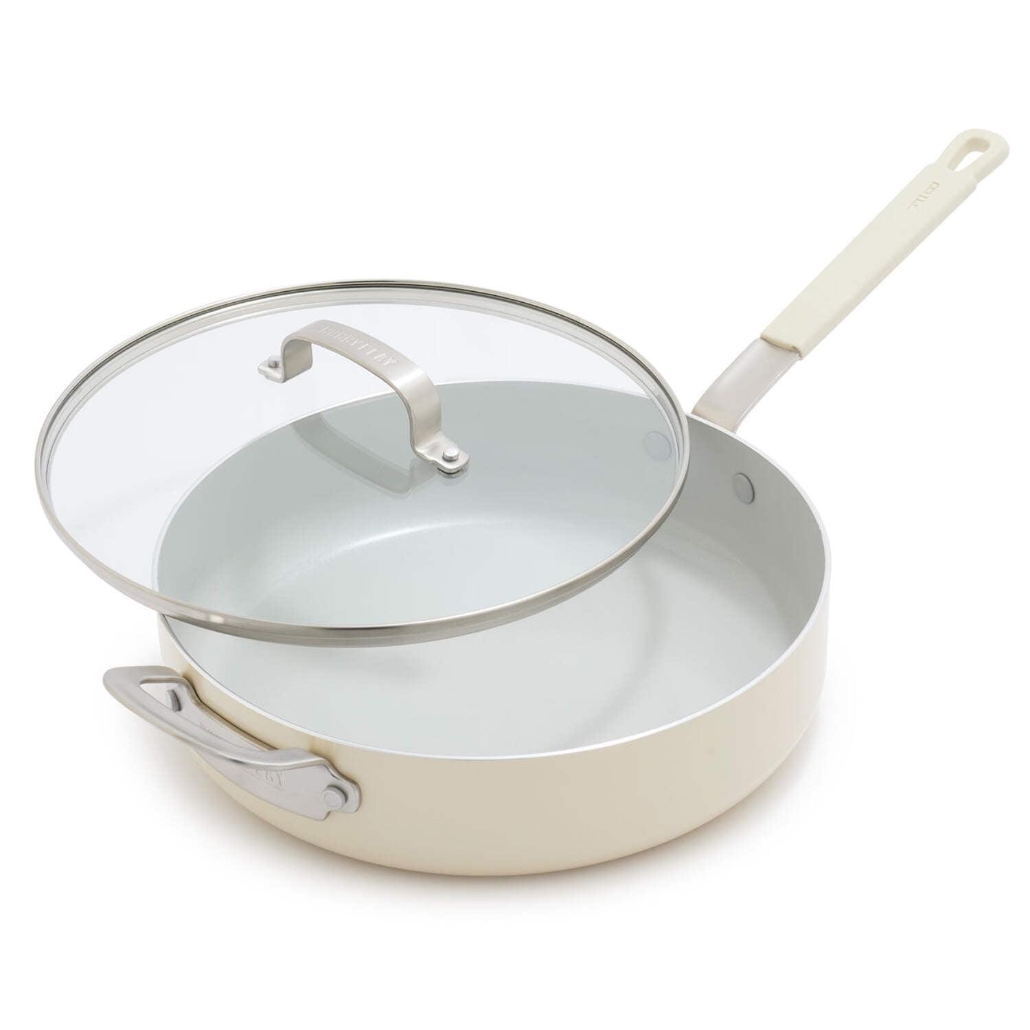 Bobby Flay 4.5qt Ceramic Nonstick Aluminum Saute Pan with Lid