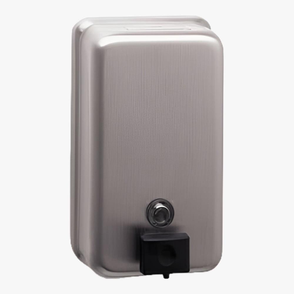 Bobrick ClassicSeries Surface-Mounted Soap Dispenser, 40 oz, 4.75 x 3.5 x 8.13, Stainless Steel