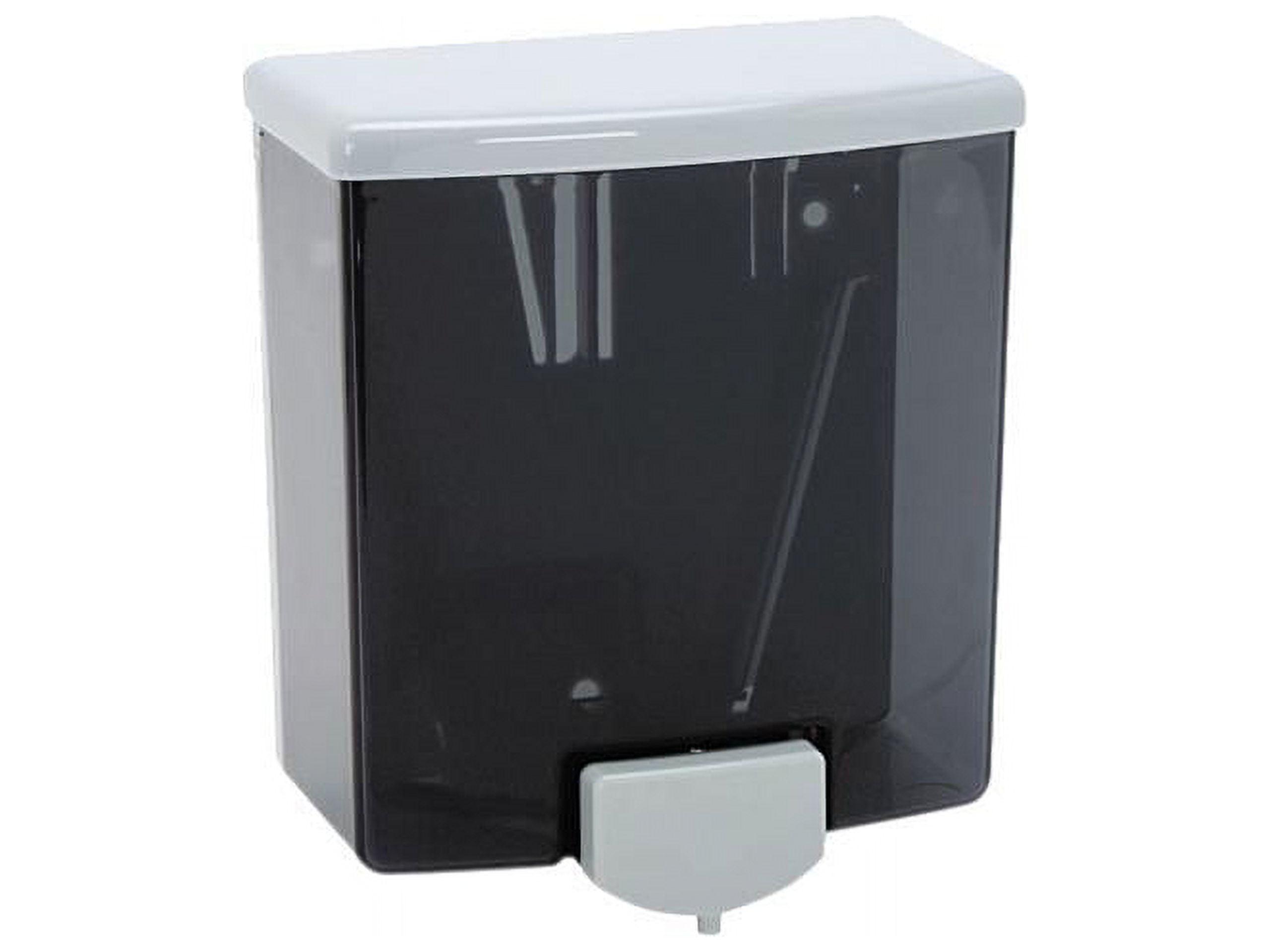 Bobrick ClassicSeries Surface-Mounted Liquid Soap Dispenser, 40 oz, 5.81 x 3.31 x 6.88, Black/Gray