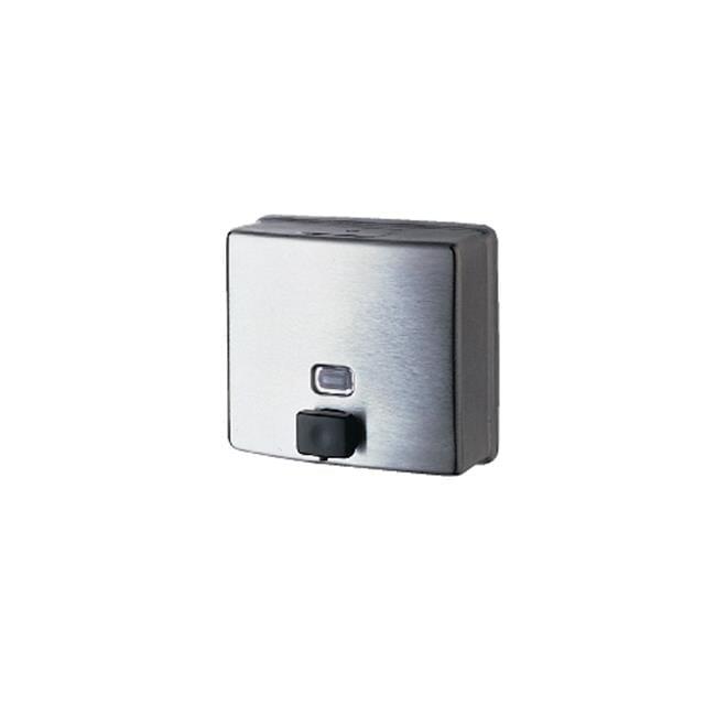 Bobrick ConturaSeries Surface-Mounted Liquid Soap Dispenser, 40 oz, 7 x 3.31 x 6.13, Stainless Steel Satin