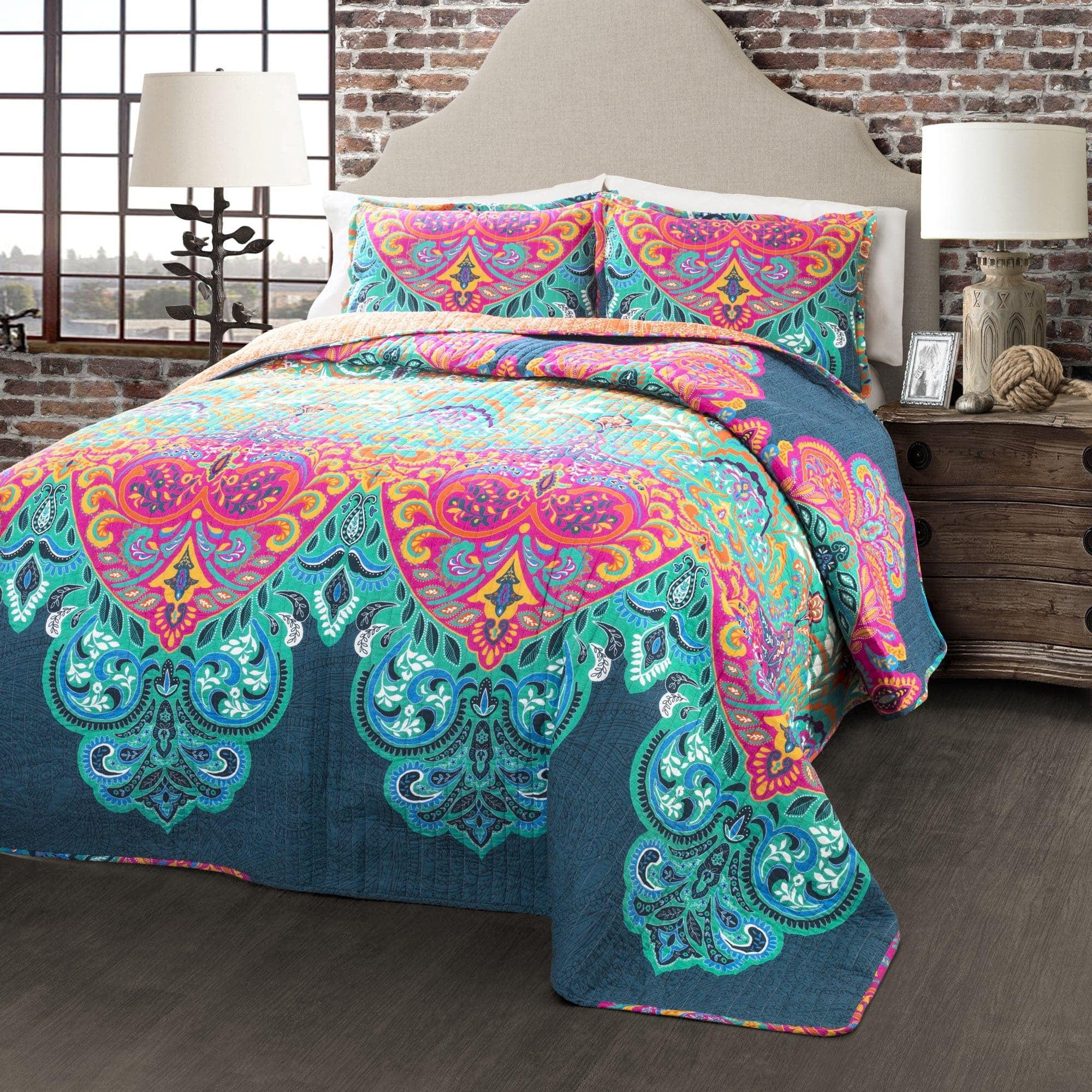 Galleria Cotton 320 TC Reversible Quilt Set