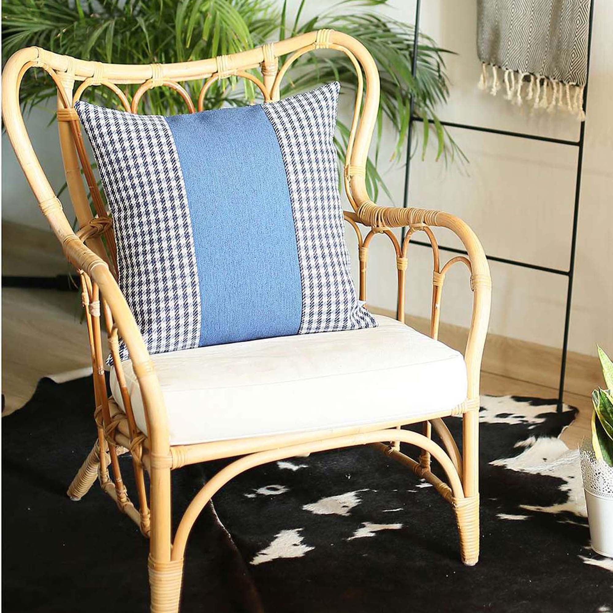 Boho-Chic Striped Throw Pillow