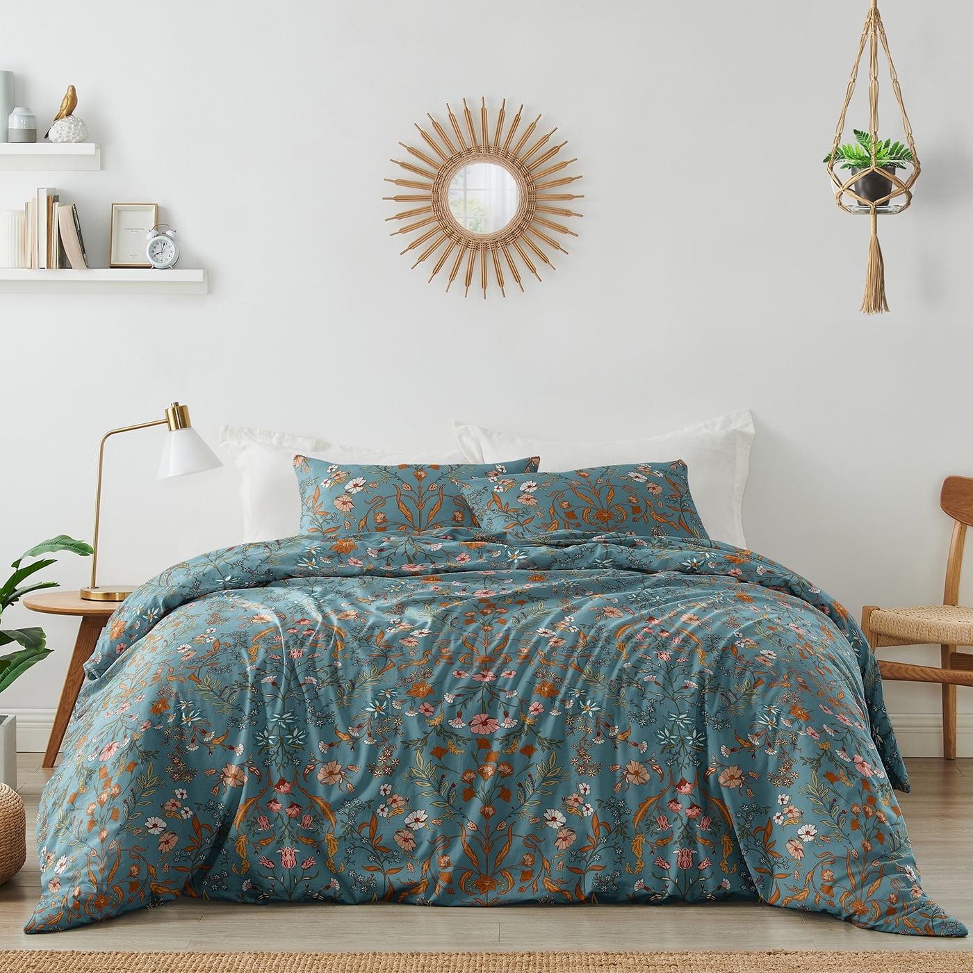 Twill Floral Duvet Cover Set