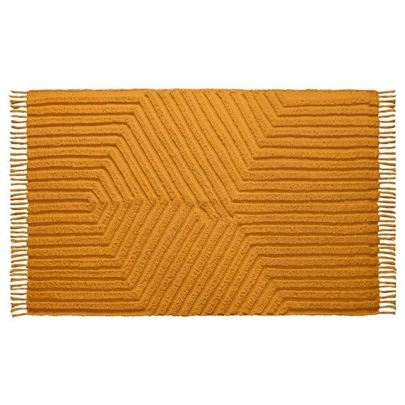 Boho Rugs for Living Room 4x6, Farmhouse Cotton Area Rug for Bedroom, Washable Tufted Indoor Floor Carpet for Kitchen Dorm Office Dining Room Office H