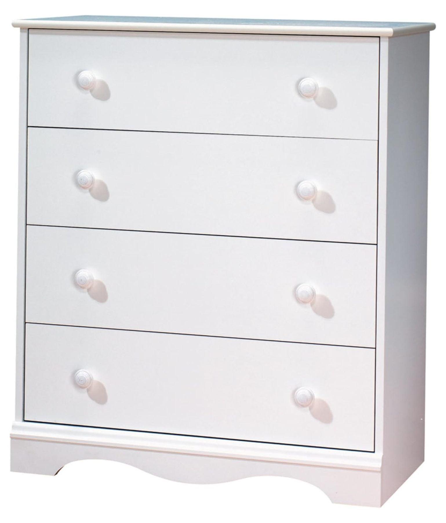 Angel White 4-Drawer Nursery Storage Chest