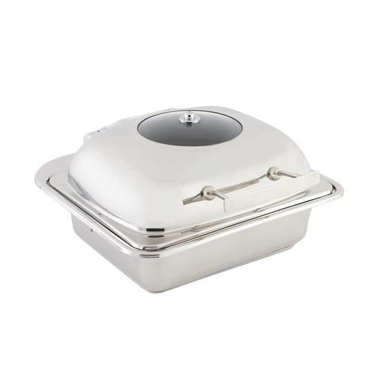 Bon Chef 20301 Square Induction Chafer with Glass Lid Food Pan