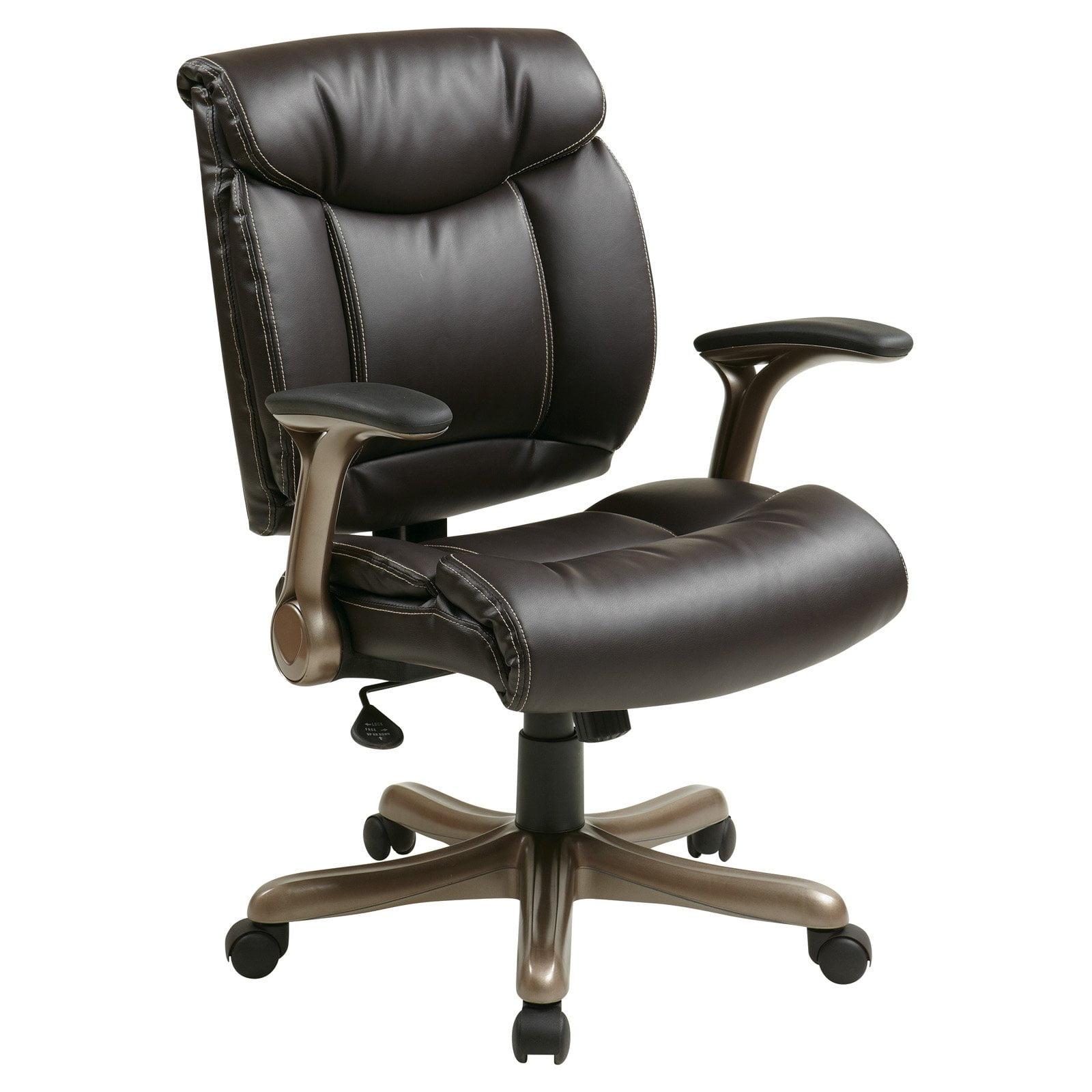 Espresso Brown High Back Leather Executive Swivel Chair