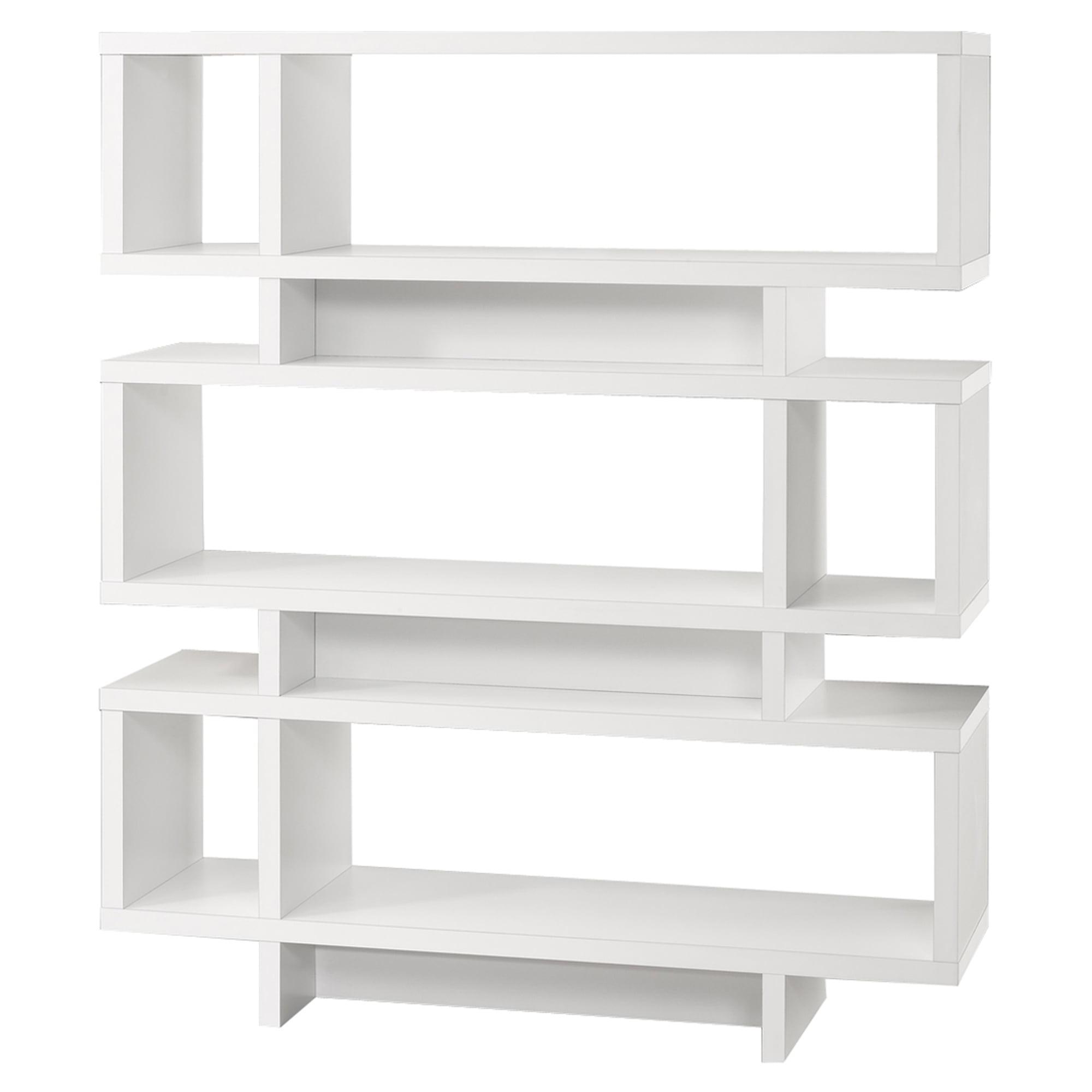 Monarch BOOKCASE - 55"H / WHITE MODERN STYLE