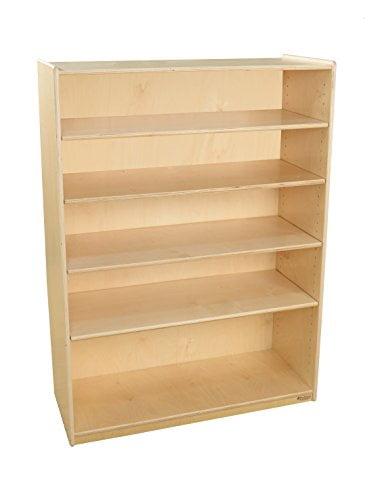 Birch Wood Adjustable Kids Bookshelf with Gloss Finish