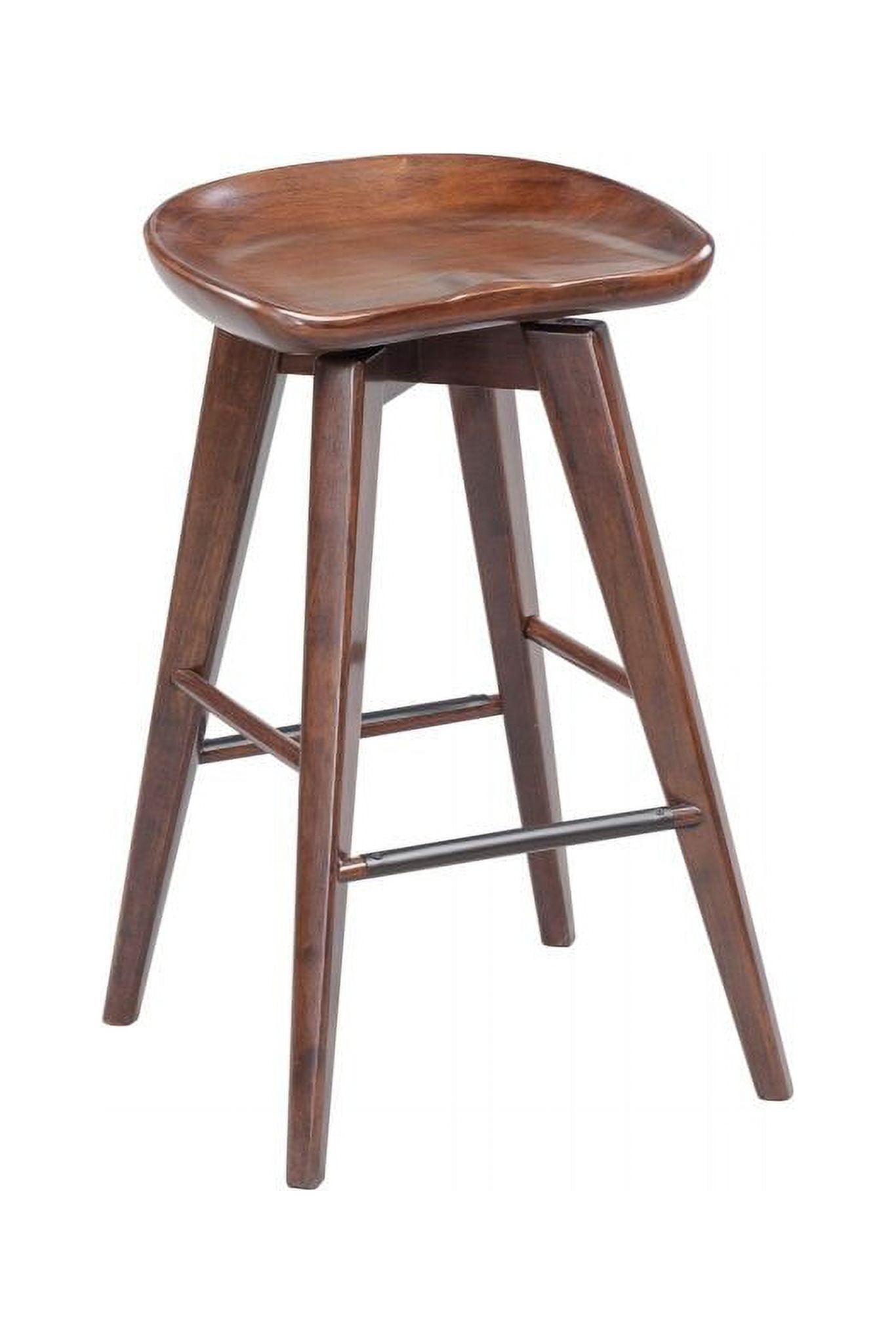 Bali 24" Cappuccino Swivel Backless Counter Stool