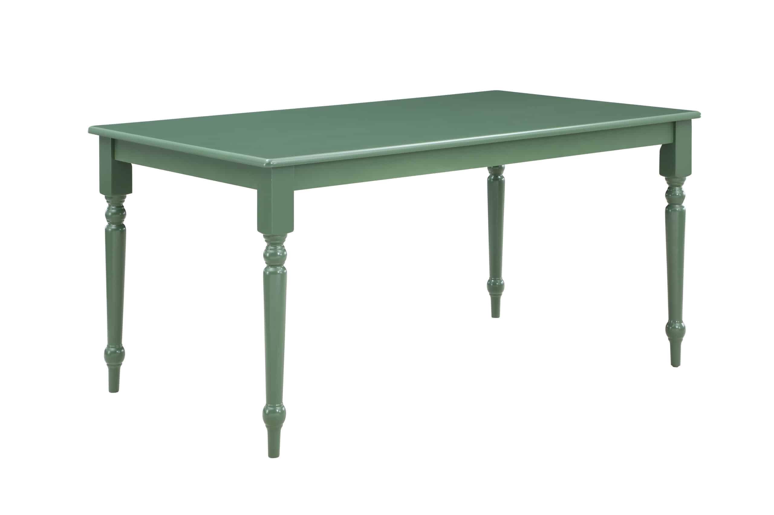 Equestrian Green Carolina 63" Rectangular Farmhouse Dining Table