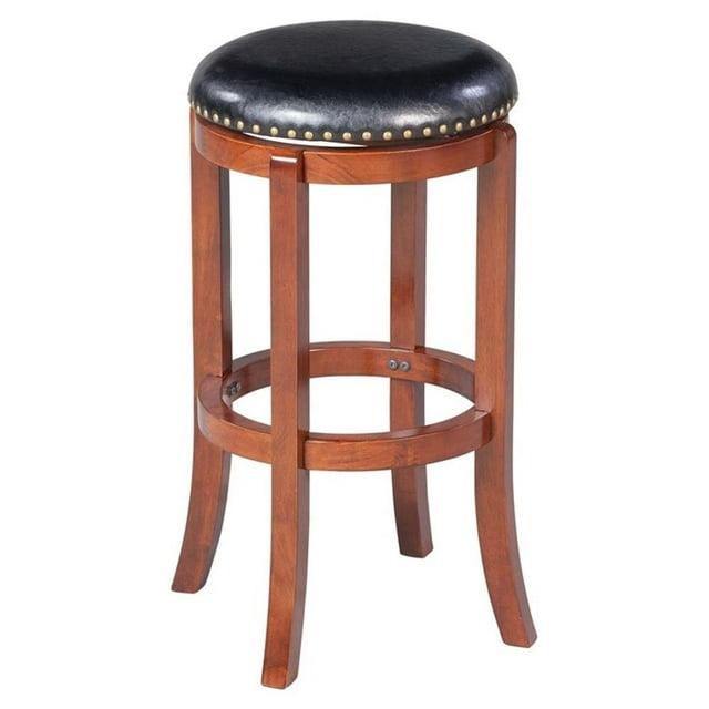 Boraam Cordova Bar Height Swivel Backless Bar Stool - Cherry