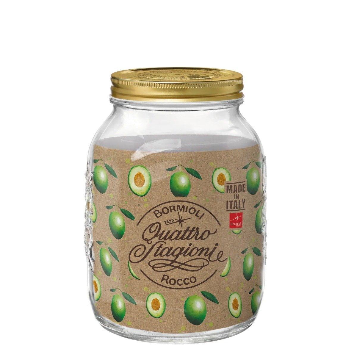 Bormioli Rocco Quattro Stagioni Food Jar wide Mouth (Set of 6)