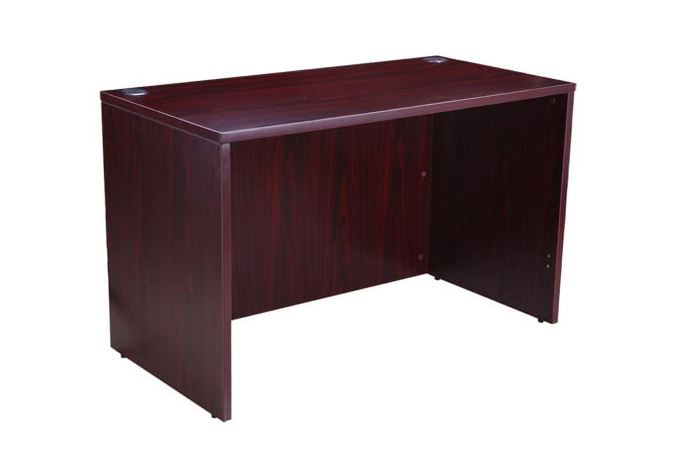 Boss N104-M Boss Desk Shell 48X24, Mahogany