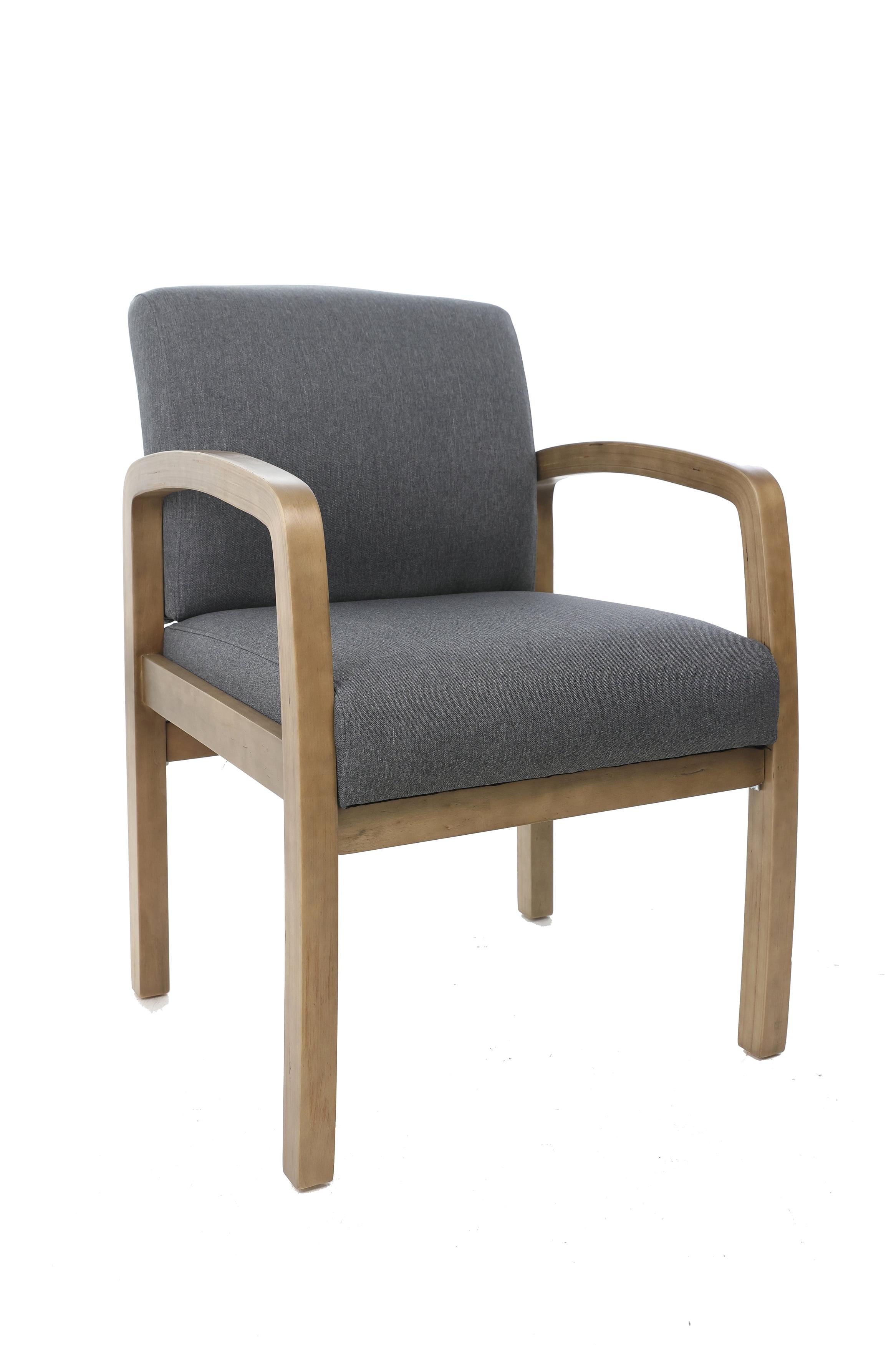 Guest Chair with Arm Gray - Boss Office Products