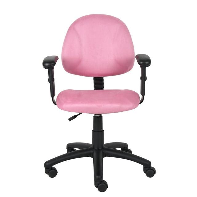 Microfiber Deluxe Posture Chair with Adjustable Arms - Boss Office Products